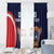 Custom USA Rugby Window Curtain American Eagle With USA Flags - Wonder Print Shop