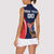 Custom USA Rugby Women Sleeveless Polo Shirt American Eagle With USA Flags