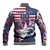 Custom USA Rugby Baseball Jacket Pacific Go Eagles 2024 - Wonder Print Shop