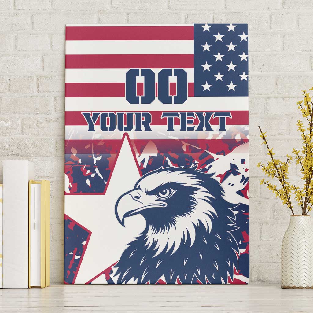 Custom USA Rugby Canvas Wall Art Pacific Go Eagles 2024 - Wonder Print Shop