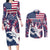 Custom USA Rugby Couples Matching Long Sleeve Bodycon Dress and Long Sleeve Button Shirt Pacific Go Eagles 2024 - Wonder Print Shop