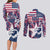 Custom USA Rugby Couples Matching Long Sleeve Bodycon Dress and Long Sleeve Button Shirt Pacific Go Eagles 2024 - Wonder Print Shop