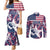 Custom USA Rugby Couples Matching Mermaid Dress and Long Sleeve Button Shirt Pacific Go Eagles 2024