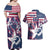 Custom USA Rugby Couples Matching Off Shoulder Maxi Dress and Hawaiian Shirt Pacific Go Eagles 2024 - Wonder Print Shop