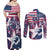 Custom USA Rugby Couples Matching Off Shoulder Maxi Dress and Long Sleeve Button Shirt Pacific Go Eagles 2024 - Wonder Print Shop