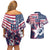 Custom USA Rugby Couples Matching Off Shoulder Short Dress and Hawaiian Shirt Pacific Go Eagles 2024 - Wonder Print Shop