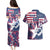 Custom USA Rugby Couples Matching Puletasi and Hawaiian Shirt Pacific Go Eagles 2024 - Wonder Print Shop