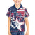 Custom USA Rugby Family Matching Long Sleeve Bodycon Dress and Hawaiian Shirt Pacific Go Eagles 2024 - Wonder Print Shop