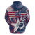 Custom USA Rugby Hoodie Pacific Go Eagles 2024 - Wonder Print Shop