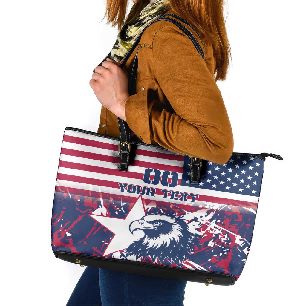 Custom USA Rugby Leather Tote Bag Pacific Go Eagles 2024