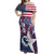 Custom USA Rugby Off Shoulder Maxi Dress Pacific Go Eagles 2024 - Wonder Print Shop