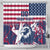 Custom USA Rugby Shower Curtain Pacific Go Eagles 2024