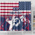 Custom USA Rugby Shower Curtain Pacific Go Eagles 2024