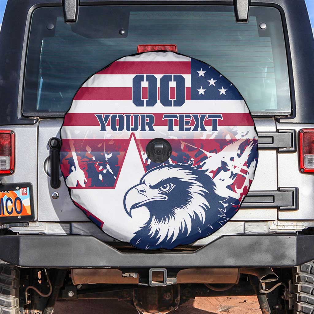 Custom USA Rugby Spare Tire Cover Pacific Go Eagles 2024