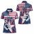 Custom USA Rugby Women Polo Shirt Pacific Go Eagles 2024