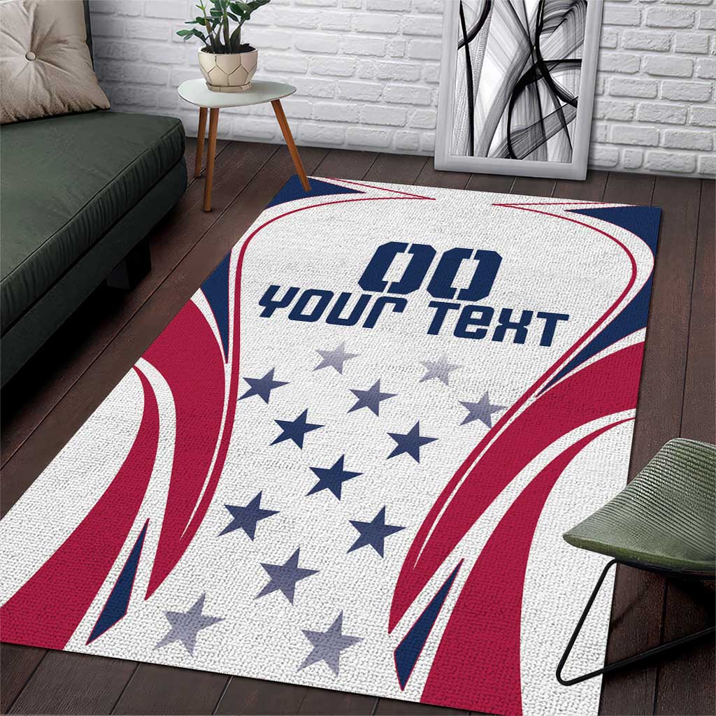 Custom USA Rugby Area Rug Simple Style - Wonder Print Shop