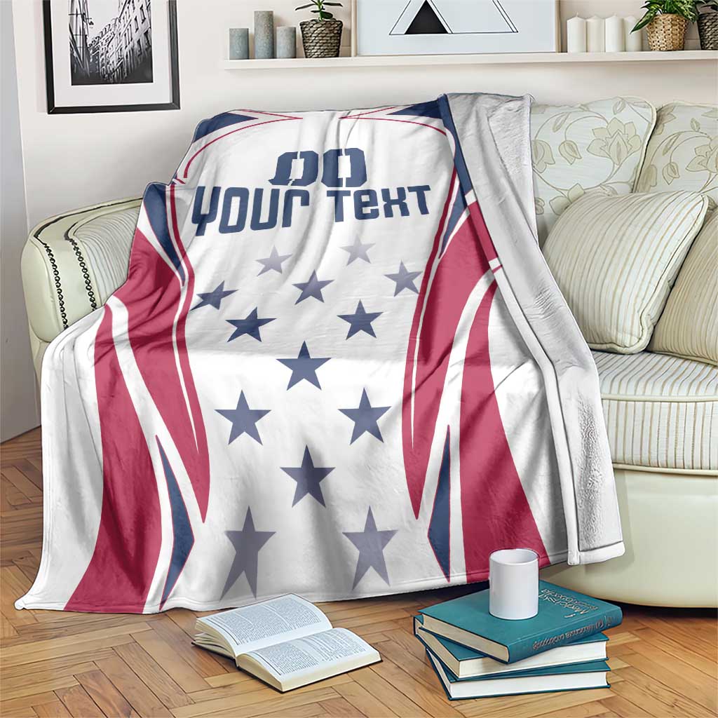 Custom USA Rugby Blanket Simple Style