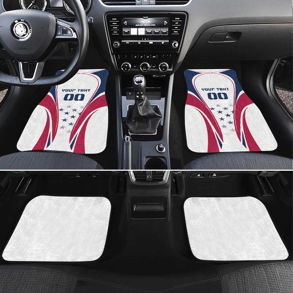 Custom USA Rugby Car Mats Simple Style - Wonder Print Shop