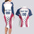 Custom USA Rugby Couples Matching Long Sleeve Bodycon Dress and Hawaiian Shirt Simple Style - Wonder Print Shop