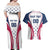 Custom USA Rugby Couples Matching Off Shoulder Maxi Dress and Hawaiian Shirt Simple Style - Wonder Print Shop