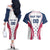 Custom USA Rugby Couples Matching Off The Shoulder Long Sleeve Dress and Hawaiian Shirt Simple Style - Wonder Print Shop