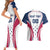 Custom USA Rugby Couples Matching Short Sleeve Bodycon Dress and Hawaiian Shirt Simple Style - Wonder Print Shop