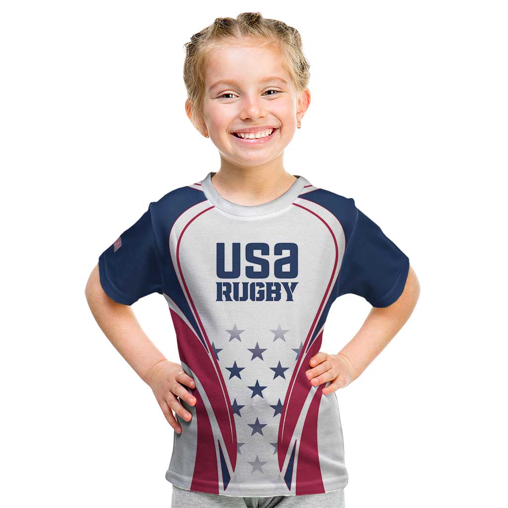 Custom USA Rugby Kid T Shirt Simple Style - Wonder Print Shop