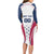 Custom USA Rugby Long Sleeve Bodycon Dress Simple Style - Wonder Print Shop