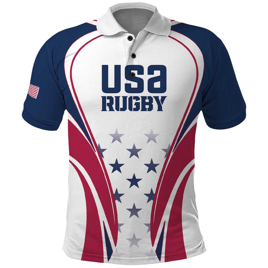 Custom USA Rugby Polo Shirt Simple Style - Wonder Print Shop