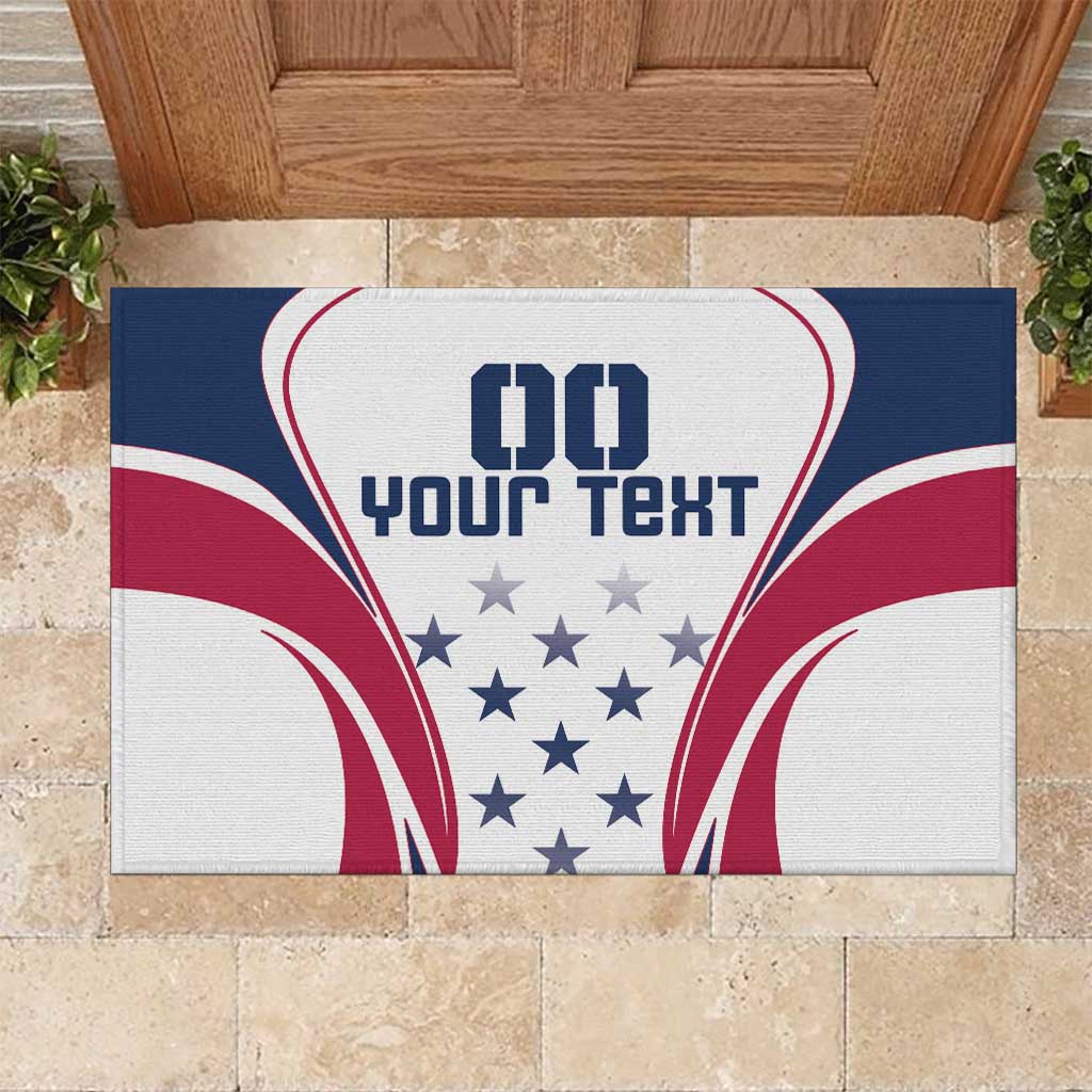 Custom USA Rugby Rubber Doormat Simple Style