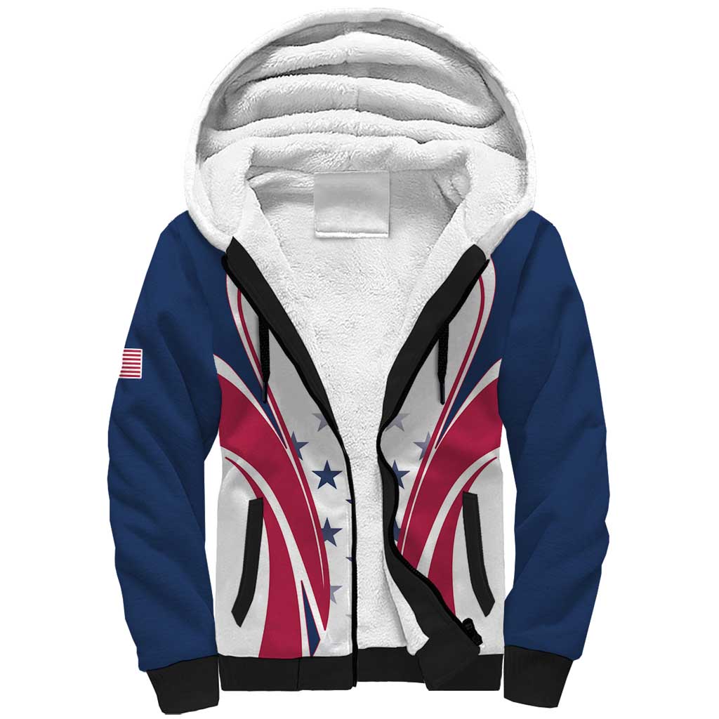 Custom USA Rugby Sherpa Hoodie Simple Style