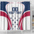 Custom USA Rugby Shower Curtain Simple Style