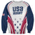 Custom USA Rugby Sweatshirt Simple Style