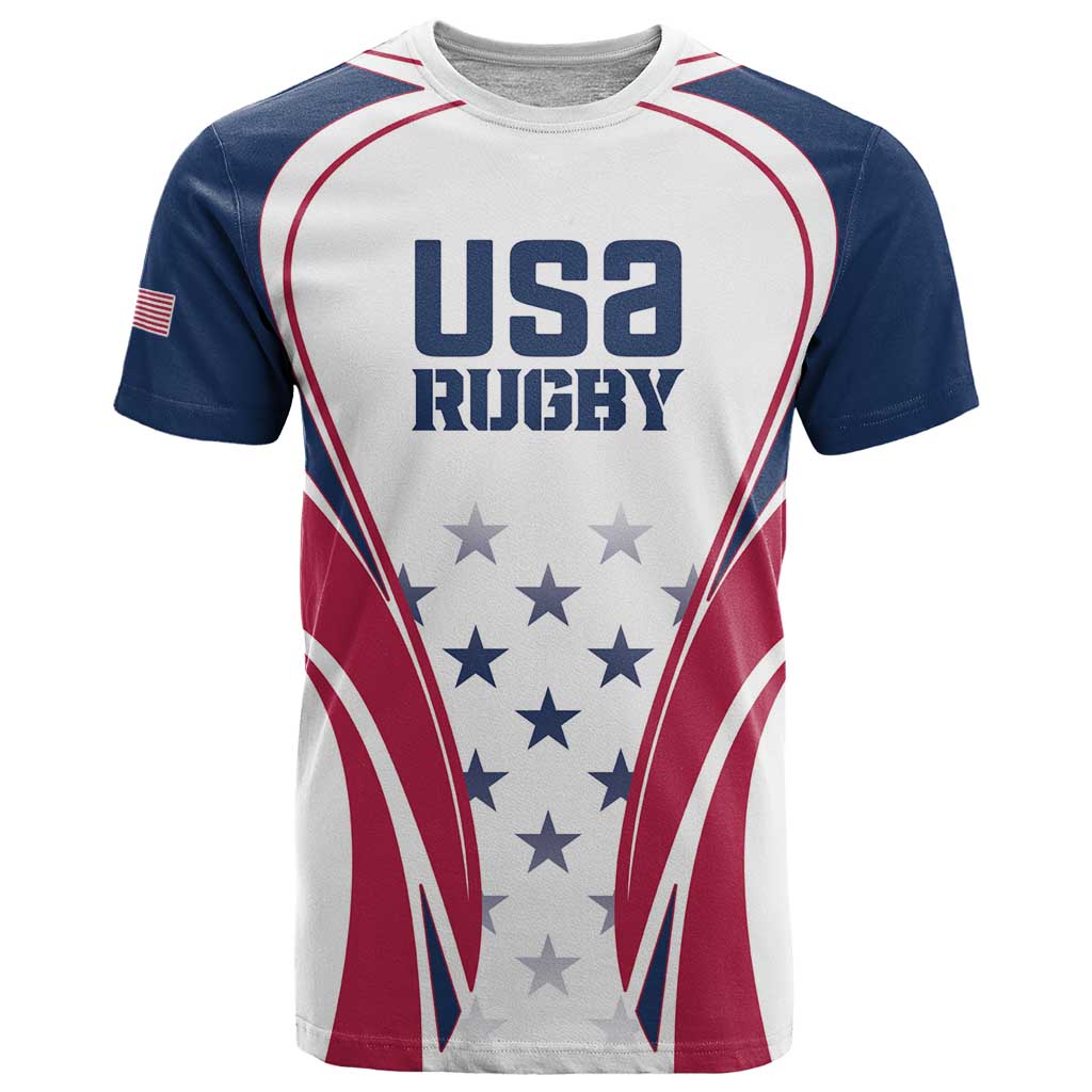 Custom USA Rugby T Shirt Simple Style