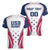 Custom USA Rugby Women V-Neck T-Shirt Simple Style