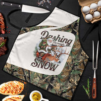 Santa Deer Hunting Christmas Apron Hunting Camouflage Patterns - Wonder Print Shop