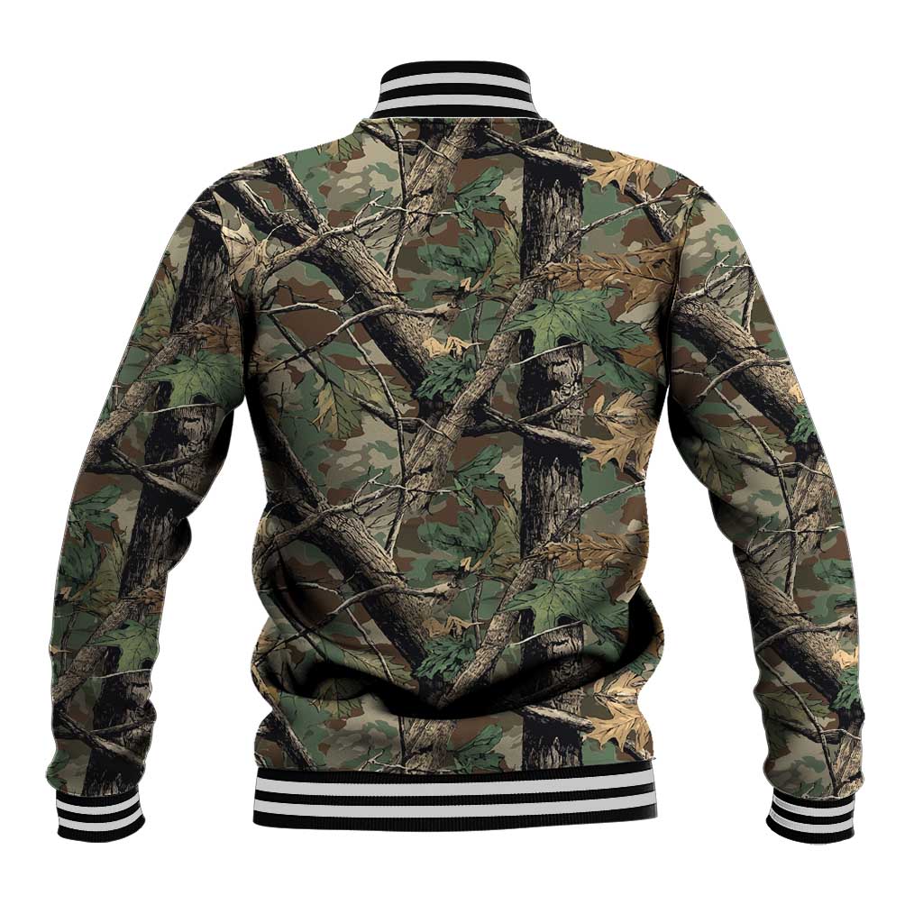 Santa Deer Hunting Christmas Baseball Jacket Hunting Camouflage Patterns - Wonder Print Shop