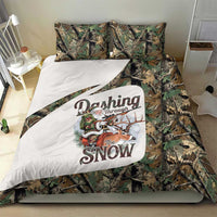 Santa Deer Hunting Christmas Bedding Set Hunting Camouflage Patterns - Wonder Print Shop