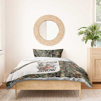 Santa Deer Hunting Christmas Bedding Set Hunting Camouflage Patterns - Wonder Print Shop