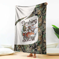 Santa Deer Hunting Christmas Blanket Hunting Camouflage Patterns - Wonder Print Shop