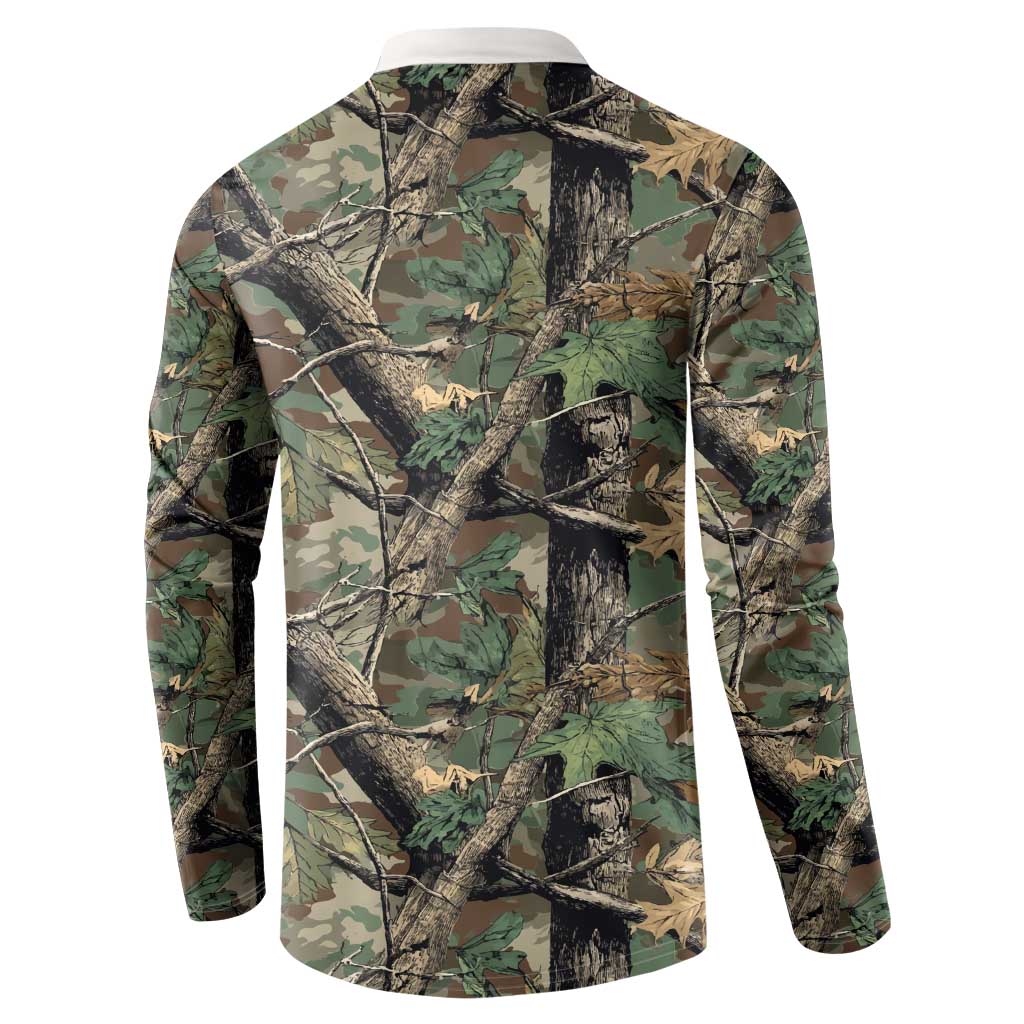 Santa Deer Hunting Christmas Button Sweatshirt Hunting Camouflage Patterns - Wonder Print Shop