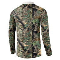 Santa Deer Hunting Christmas Button Sweatshirt Hunting Camouflage Patterns - Wonder Print Shop