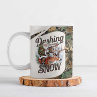 Santa Deer Hunting Christmas Ceramic Mug Hunting Camouflage Patterns - Wonder Print Shop