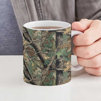 Santa Deer Hunting Christmas Ceramic Mug Hunting Camouflage Patterns - Wonder Print Shop