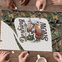 Santa Deer Hunting Christmas Puzzle Hunting Camouflage Patterns - Wonder Print Shop