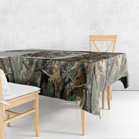 Santa Deer Hunting Christmas Tablecloth Hunting Camouflage Patterns - Wonder Print Shop
