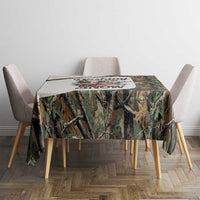 Santa Deer Hunting Christmas Tablecloth Hunting Camouflage Patterns - Wonder Print Shop
