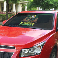Merry Hunmas Auto Sun Shade Hunter Deer Santa Hat - Wonder Print Shop