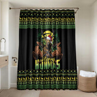 Merry Hunmas Bathroom Set Hunter Deer Santa Hat - Wonder Print Shop
