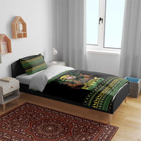 Merry Hunmas Bedding Set Hunter Deer Santa Hat - Wonder Print Shop